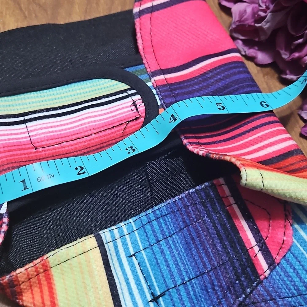 NIB Colorful Striped Dog Jacket Small